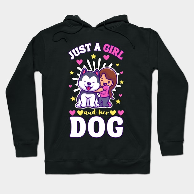 Just a Girl and her dog Hoodie by Turtokart